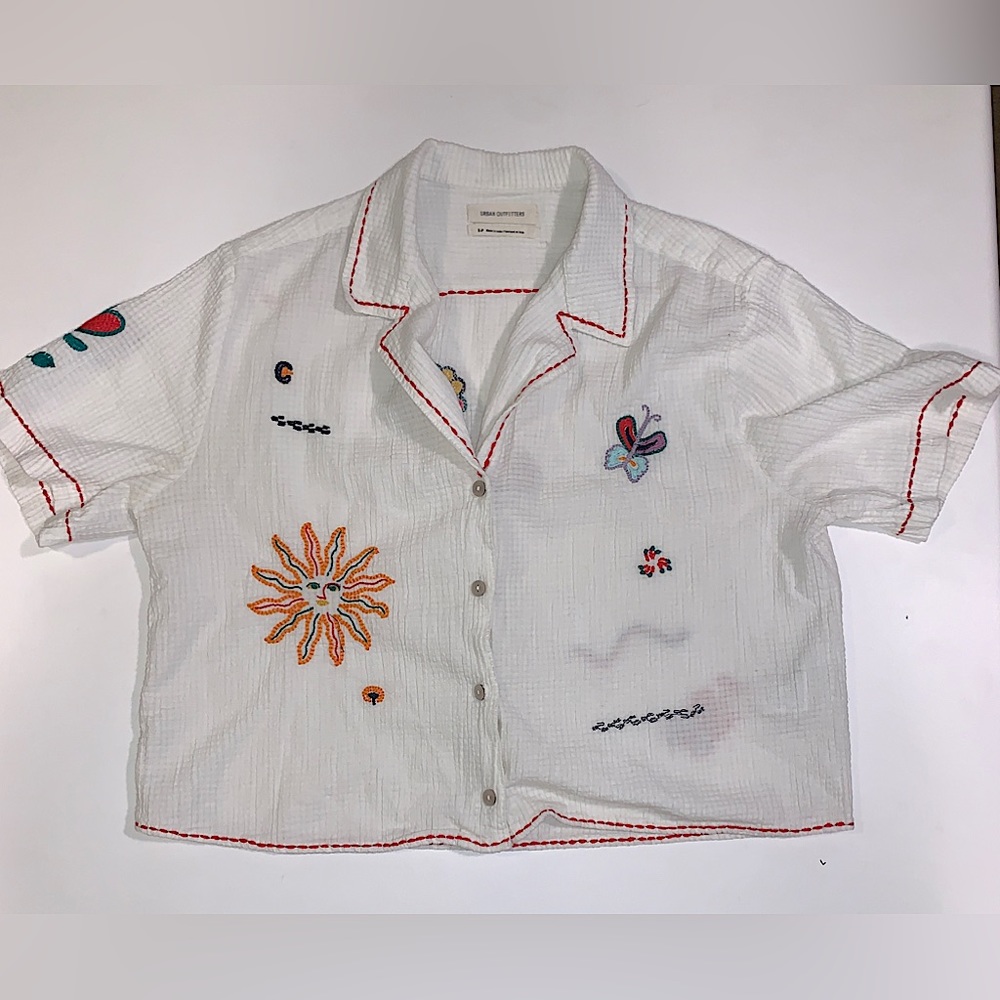 Cropped button-up (barely used)